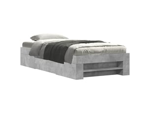Lit simple 80x200 cm coloris gris