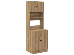 Buffet de cuisine, buffet haut chêne artisanal 60x50x180cm