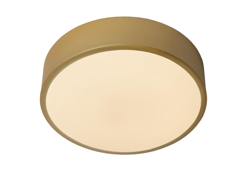 Lucide unar - plafonnier - ø 20 cm - led 3 stepdim - 1x12w 2700k - or mat laiton  - Conforama E