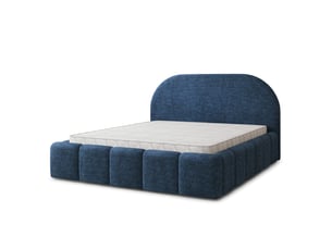 Lit coffre 160x200 cm MASSENO   coloris bleu