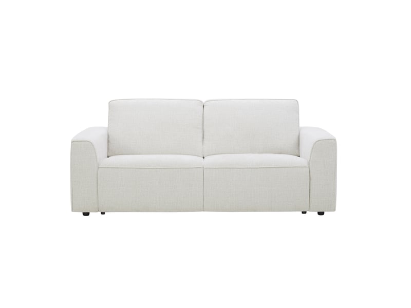 Canape droit convertible beige 3 places  - Conforama A