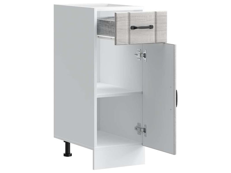 Meuble de rangement, armoire de cuisine lucca sonoma gris bois ingénierie shl2914  - Conforama D