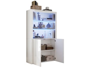 Vitrine coloris blanc <strong>MIVRAY </strong> <strong></strong> - x170 cm