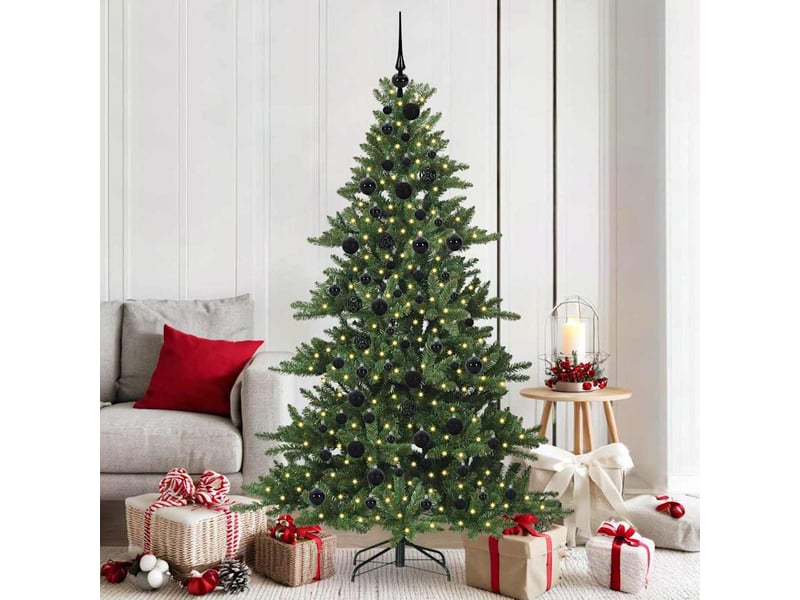 Sapin de noël artificiel, arbre de noël à branches articulées vert 180 cm shl4769 - Conforama B