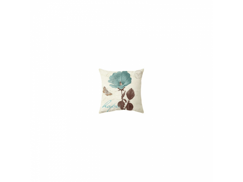  Lot de 4 housse de coussin - lot de 4 45 x 45 cm imperméable fleur bleue classique motif canapé taie d'oreiller pour patio jardin salon chambre décoration  - Conforama B