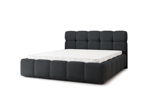 Lit coffre 140x200 cm <strong>MASSENO</strong>  <strong></strong> coloris noir