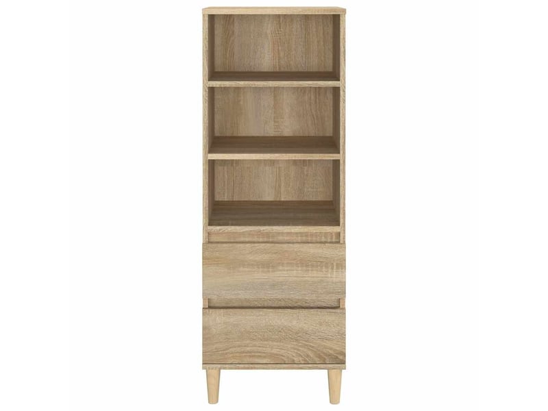  Buffet haut - bahut - meuble de rangement chêne sonoma 40x36x110 cm bois d'ingénierie  - Conforama C