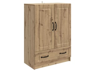 Buffet - bahut - meuble de rangement chêne artisanal 66 x 34,5 x 92 cm bois d'ingénierie