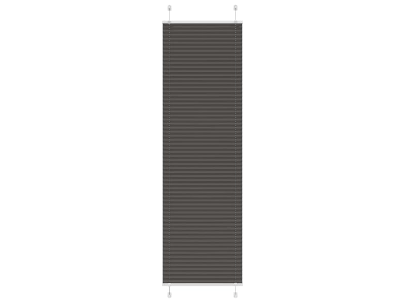Store plissé, store de fenêtre noir 55x200 cm largeur du tissu 54,4 cm polyester cf46942 - Conforama B
