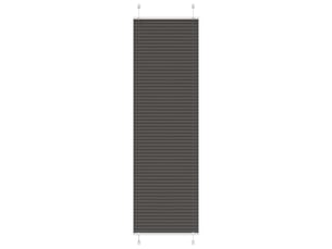 Store plissé, store de fenêtre noir 55x200 cm largeur du tissu 54,4 cm polyester cf46942