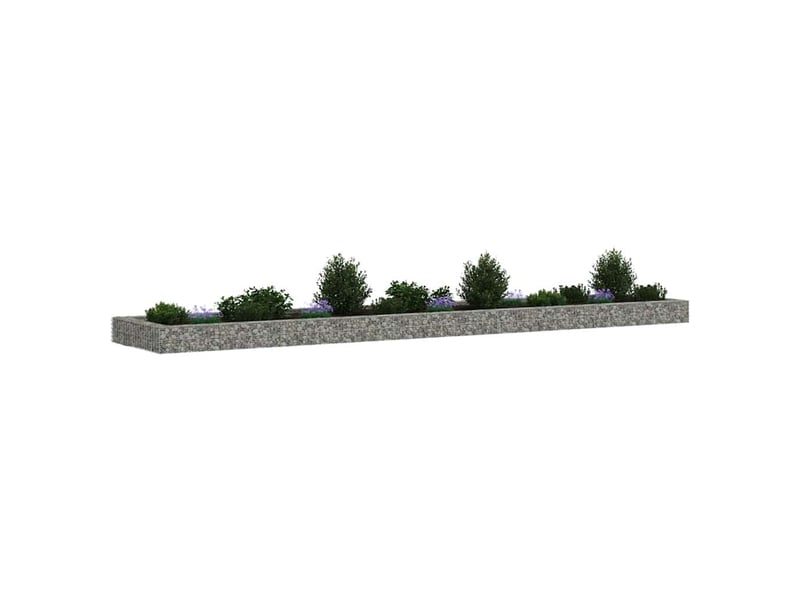  Jardinière - lit surélevé à gabion acier galvanisé 500x100x20 cm  - Conforama D