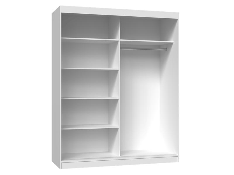  Iga 160 ac - armoire à 2 portes coulissantes - 1 miroir - l. 160 cm - sonoma  - Conforama E