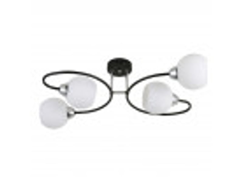  Fabrilamp fuji, lampe, moderne, 4 x e27, noirchromé, 21 x 63 x 37 cm 152254052 - Conforama B