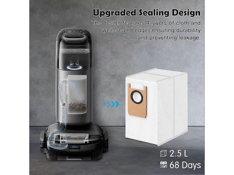 10pcs dust bags hepa filter for omni s1 pro robot vacuum cleaner parts replacement dust bags washable filters - Conforama B