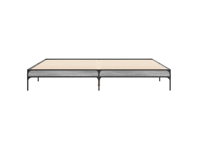  Lit double- lit adulte -  cadre de lit sans matelas sonoma gris 200x200 cm  - Conforama C