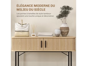 Console 0 tiroir(s)  coloris naturel <strong></strong> <strong></strong>
