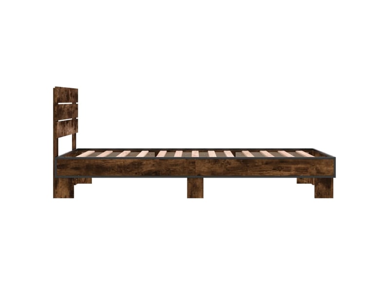  Lit simple- lit adulte -  cadre de lit sans matelas chêne fumé 100x200 cm  - Conforama D