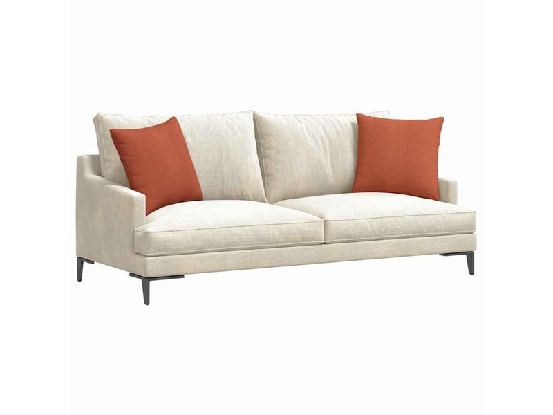  Lot de 2 coussins de canapé, coussins décoratifs rouge orange 45 x 45 cm cf59159  - Conforama C