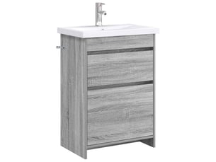 Ensemble de mobilier de salle de bain sonoma gris shl1833