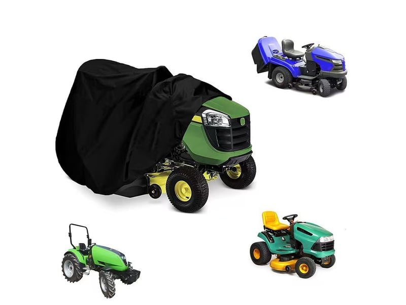  Housse de tondeuse à gazon autoportée 210d 183x137x117cm avec sac de rangement  - Conforama E