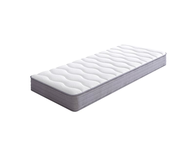  Matelas à ressorts 90x200 cm,fermeté h3,soutien ergonomique,toutes positions de sommeil,20 cm,livré roulé,blanc  - Conforama A