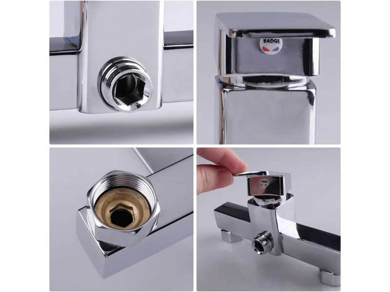  Mitigeur de douche monocommande mitigeur de douche mural filetage g12 convient à un usage résidentiel et commercial  - Conforama C