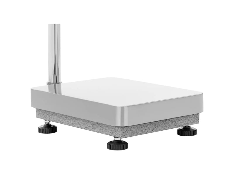  Balance plateforme professionnelle industrielle pèse-colis 30 kg 0,001 kg 30 x 40 cm kglb avec signalisation lumineuse et écran lcd abs acier inoxydable pvc acier au carbone - 14_0008355  - Conforama E