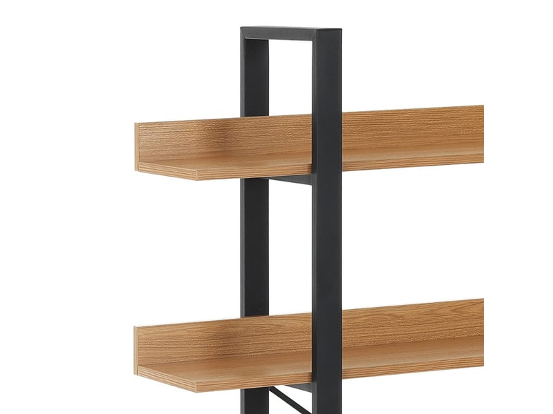 Étagère murale industrielle en acier et bois kyle 5 evo  - Conforama D