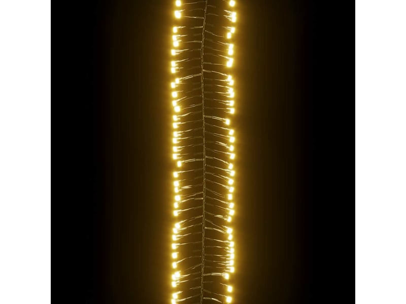  Guirlande lumineuse, éclairage de noël à led groupées 400led blanc chaud pvc cf62412  - Conforama E