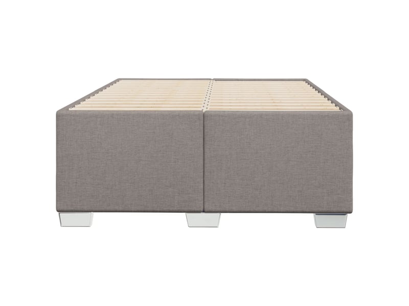  Lit double- lit adulte -  cadre de lit sans matelas taupe 120x190 cm tissu  - Conforama C