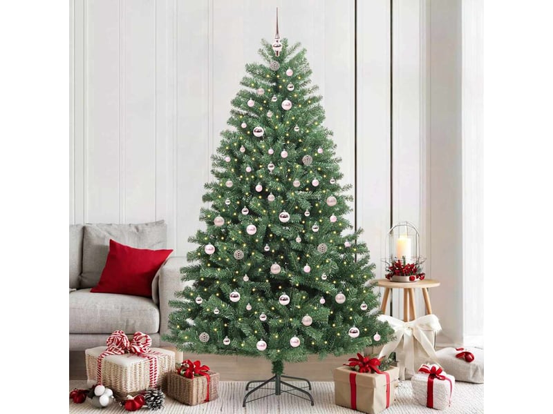 Sapin de noël - arbre de noël artificiel à branches articulées vert 210 cm - Conforama B