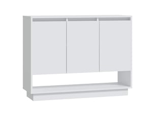 Buffet - bahut - meuble de rangement blanc 97x31x75 cm bois d'ingénierie
