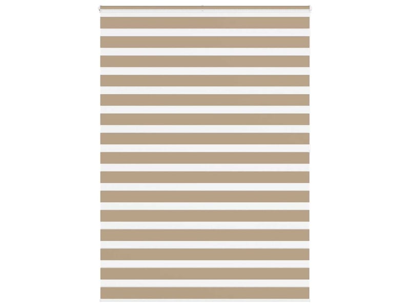  Store zèbre, store de fenêtre marron sable largeur du tissu 160,9 cm polyester cf48797  - Conforama B
