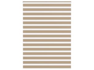 Store zèbre, store de fenêtre marron sable largeur du tissu 160,9 cm polyester cf48797