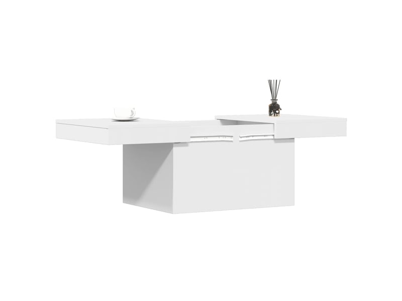  Table basse - table de salon - table à thé blanc 100x55x40 cm bois d'ingénierie  - Conforama D