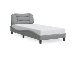 Lit simple 80x200 cm coloris gris