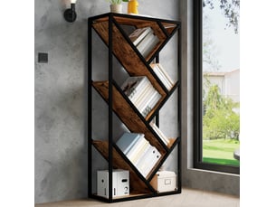 Bibliotheque coloris bicolore 8 étagère(s) <strong>DESVIAE</strong> <strong></strong> - 35 cm x 160 cm
