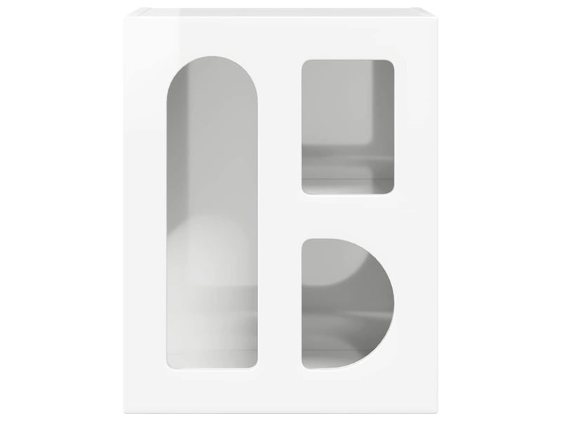 Table de chevet - cabinet de chevet - table de nuit elst 2 pc blanc brillant 40 x 35 x 50 cm  - Conforama E