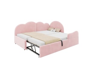 Lit banquette 90x200 cm <strong>SAPGAKS</strong> <strong></strong> coloris rose