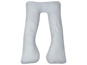 Coussin de grossesse, oreiller 90 x 145 cm gris cf55256