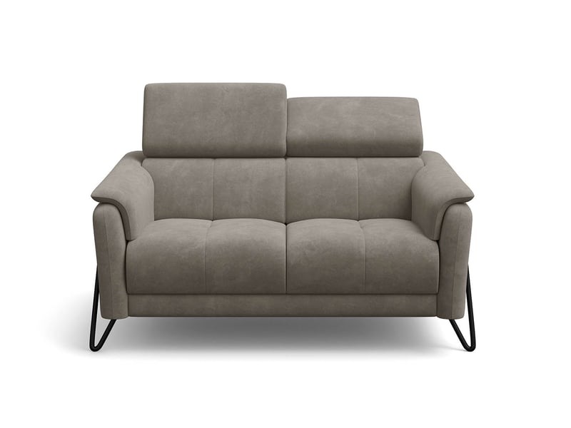  Canapé 2 places roden, tissu velours beige RODEN - Conforama C