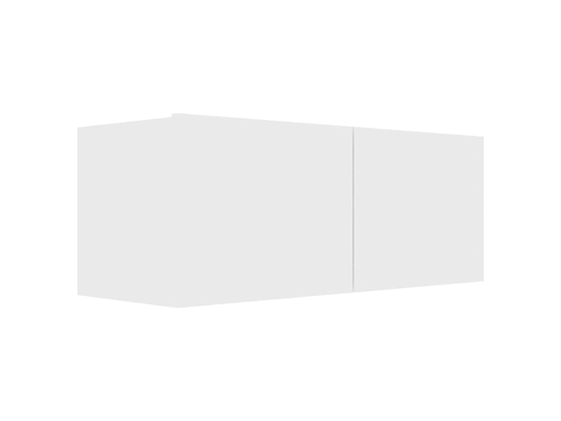  Lot de 3 meuble tv bas salon blanc bois d'ingénierie  - Conforama C