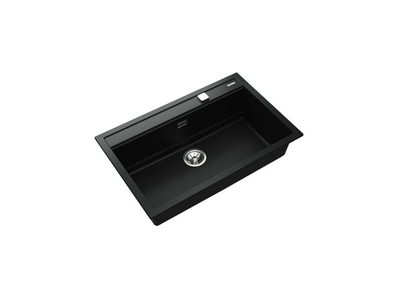  Evier en granit 80 cm noir nova 1 bac rectangulaire helixpro 3½ avec planche et passoire TEK8434778034486 - Conforama D