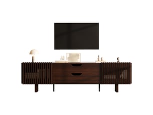 Meuble tv coloris bois foncé 180 cm <strong></strong>  <strong></strong>