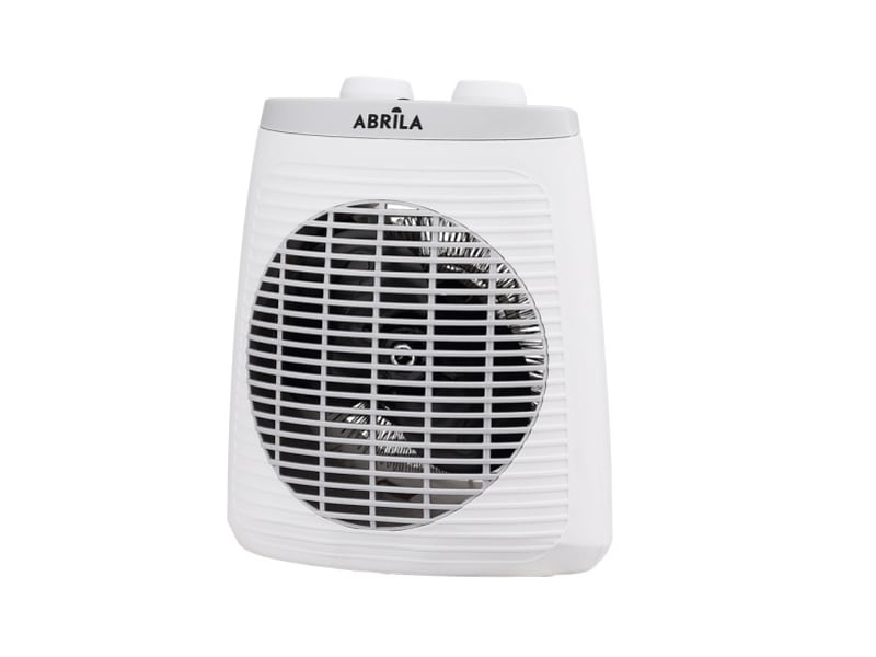 Chauffage soufflant horizontal ABRILA Candil 2000 W blanc et noir, 2 puissances, thermostat réglable et protection surchauffe 197942001 - Conforama A