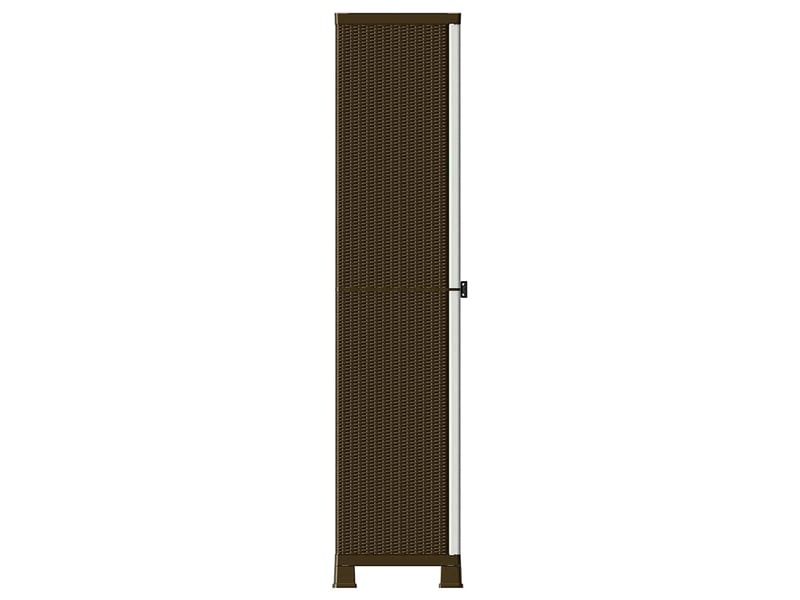  Meuble de rangement en plastique 68x39x171,5 cm design de rotin  - Conforama D