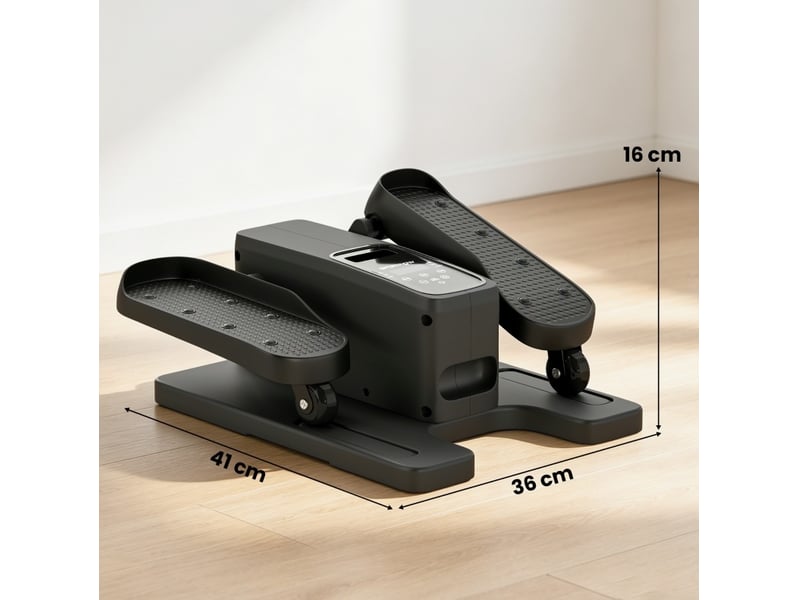  Mini vélo elliptique électrique de bureau 41x36x16 cm télécommande écran led noir  - Conforama E