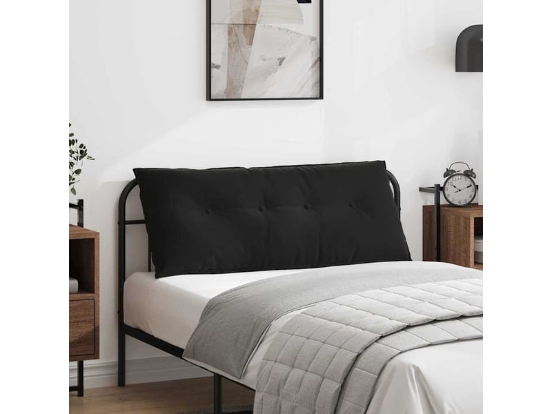  Coussin de dos, coussin de dossier noir 120 x 50 cm tissu en velours côtelé cf54822  - Conforama B