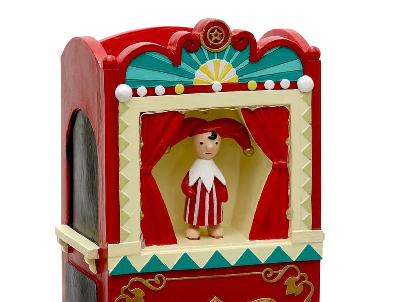  Village de noël lumineux théâtre 7 led à piles MOVIK - Conforama B