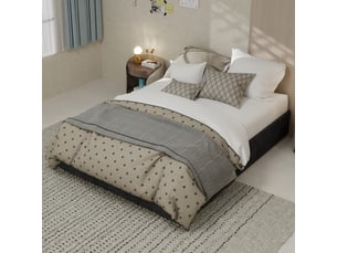 Lit coffre 140x200 cm SWEIKO coloris gris